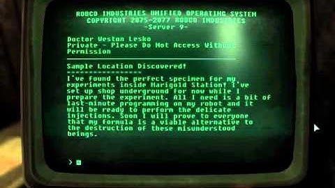 Fallout 3 Walkthrough - Pip Boy and Terminal #21 - Dr L