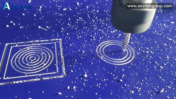 Test for George: acctek small cnc router AKG1212 engraving double colors plastic with T slot table