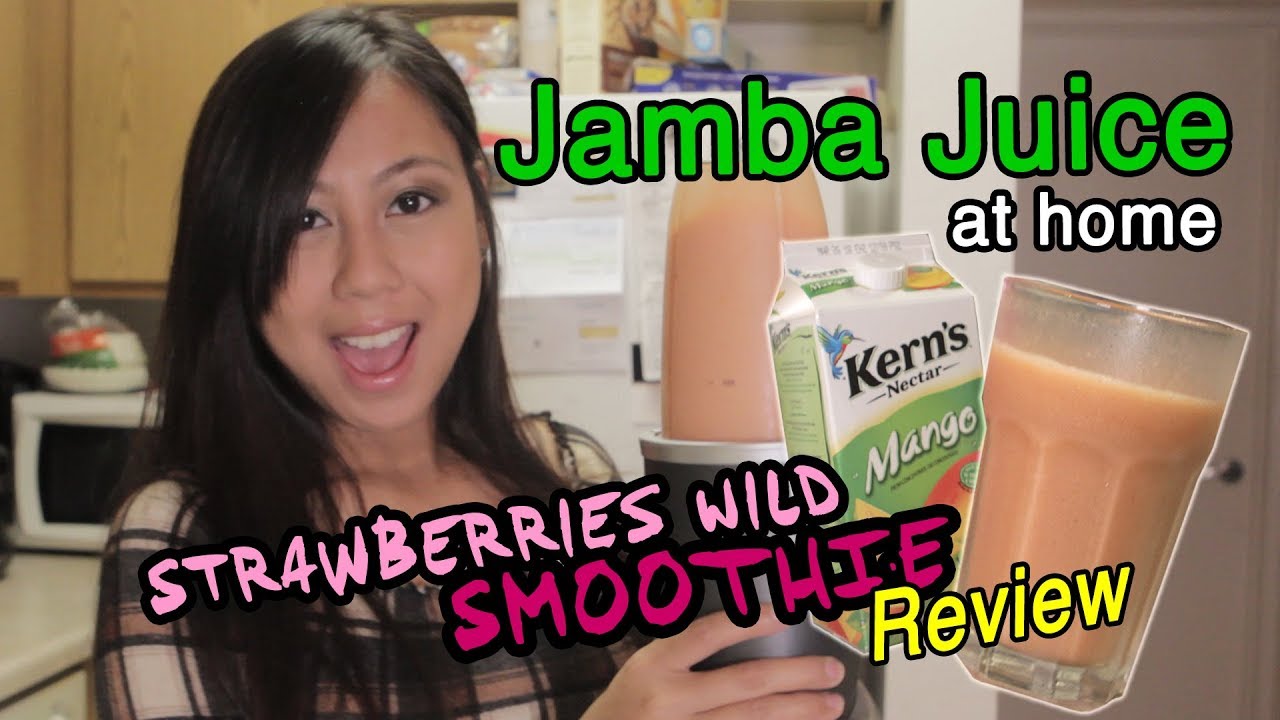 Strawberries Wild Jamba Juice at Home! REVIEW YouTube