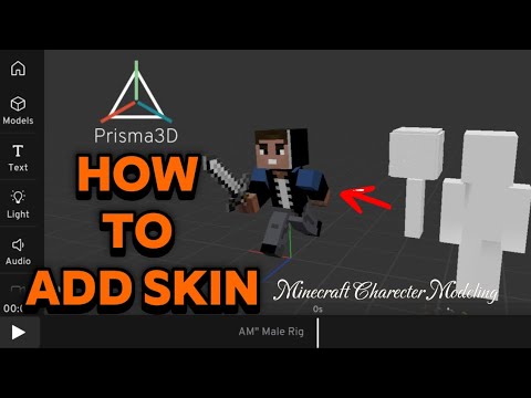 How can you add your Minecraft player skin in Prisma 3D.Tutorial video ...