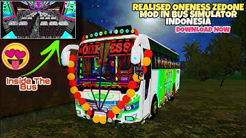 ONENESS Bus Mod In Bus Simulator Indonesia - Bussid Bus Mod - Bussid Car Mod - Bussid Mod - Bussid