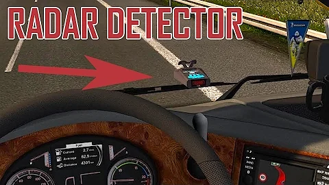 Radar Detector with sound for Euro Truck Simulator 2