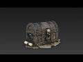 Cursed Pirate Treasure Chest - Stylized PBR Fantasy Asset 3D Model