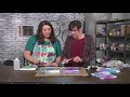 Learn a paint technique using rubbing alcohol on Make It Artsy with Dina Wakley (605-2)