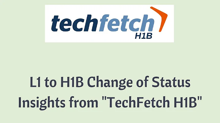 L1 to H1B change of status - Techfetch H1B