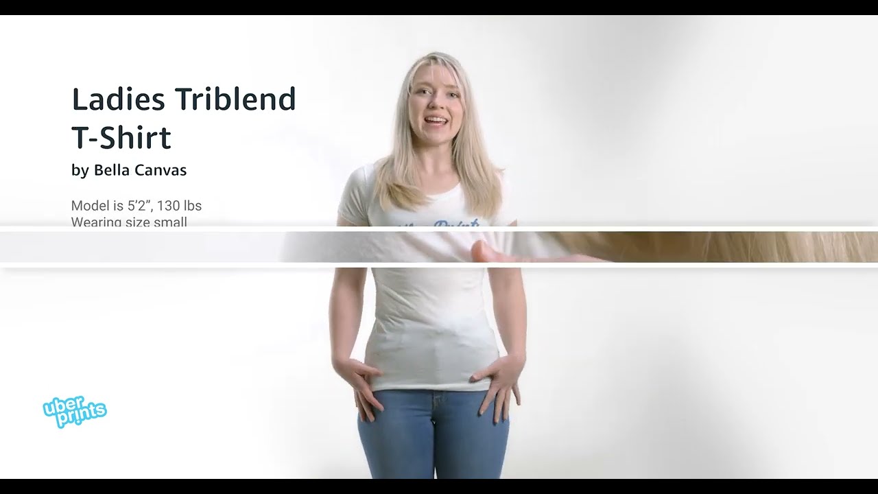 Ladies Triblend T-Shirt by Bella Canvas - Review Clip | Custom Printed at UberPrints