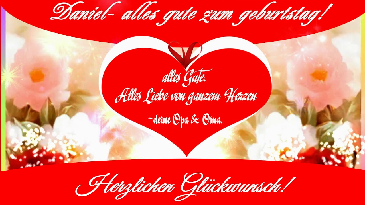 футаж Herzlichen Glückwunsch