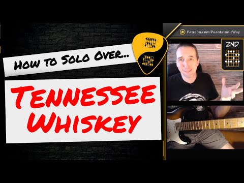🎸 How to Solo Over Backing Tracks | Tennessee Whisky Backing Track in A Major