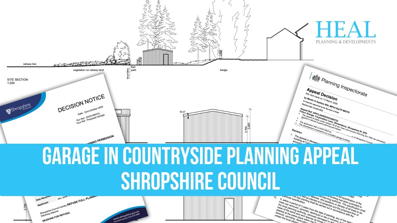 Refused Garage Plans Approved on Appeal Shropshire Planning Appeal Success Story