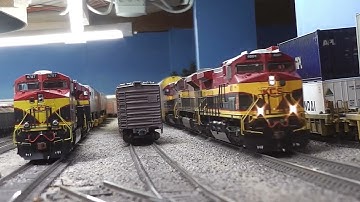 HO Scale KCS Mainline Action at Goldenspike - Part 8