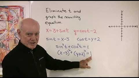 Trigonometry Help: Parametric Equations 2