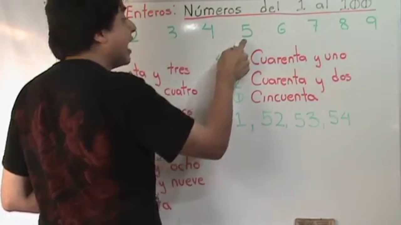 013 Números Enteros Del 1 al 100 - YouTube