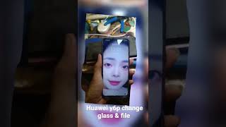 Huawei Y6P Change film & glass ✅