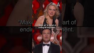 Kate Mckinnon And Jason Batemans Tip On Make Up At The Oscars