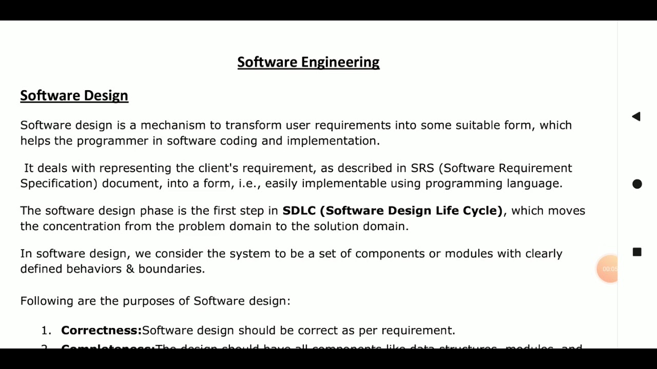Software Design | Software Engineering