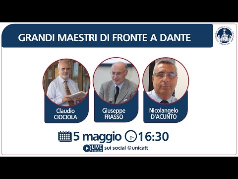 🔴 LIVE! GRANDI MAESTRI DI FRONTE A DANTE. Seminario dantesco permanente.