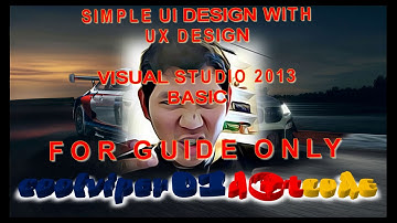 UI and UX DESIGN using Visual Basic .Net with Designs from Microsoft PowerPoint