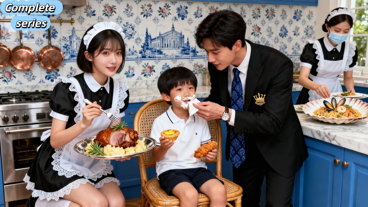 The CEO’s son has anorexia but only eats this nanny’s food—until the CEO sees her face, shocked.