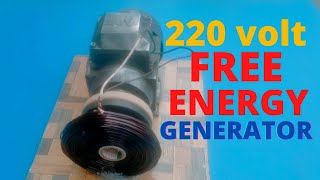 Motor Free Electricity How To Make 220V Free Energy Generator With 1 Hp Motor Magnets At Home