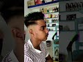 High fade three side hair cutting ✂️ and trimmed shave beard style.