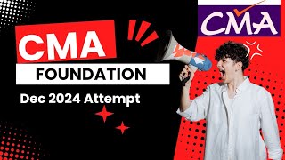 CMA Foundation | DEC 2024 Attempt | Big Announcement