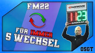 FM22: Für immer 5 Auswechslungen I Football Manager Editor Tutorial