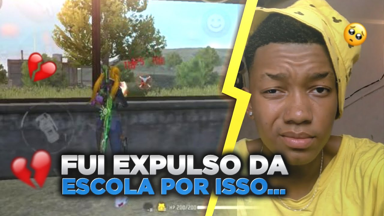 🥺Por este motivo eu quase fui expulso da escola - free fire 💔