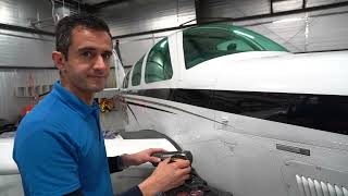 Detailing a pair of faded A36 Bonanzas at AOPA