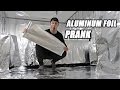 INSANE ALUMINUM FOIL ROOM PRANK!! (200+ ROLLS FT. WOLFIERAPS)