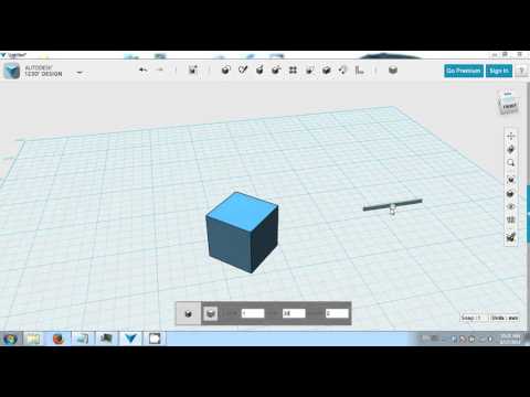 Autodesk 123D - Simple modeling tools - Part 3 - Moving and Scaling