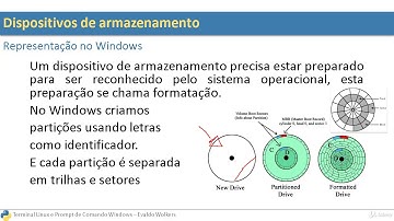 Terminal Linux e Prompt de Comando do Windows - Dispositivos de armazenamento