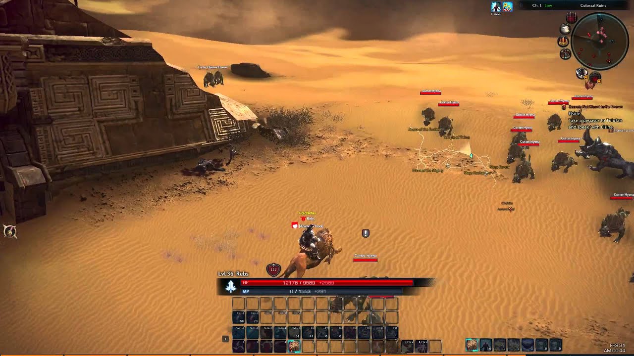 Tera - PowerLeveling - Lvl 30 - 40 Hyenas!!