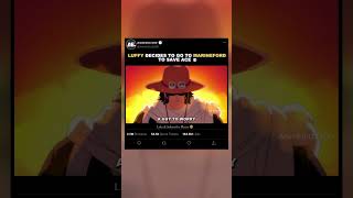 Luffy Decides To Go To Marineford To Save Ace 💀- EDIT | #onepiece #shorts #luffy #hancock