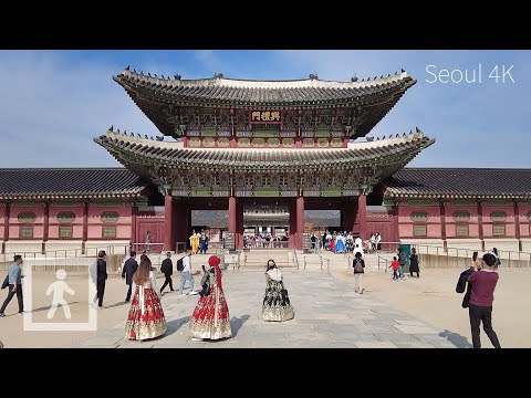 [4K] Seoul Gyeongbokgung Palace Walking Tour l 서울 경복궁 투어 l 복원된 향원정 걷기