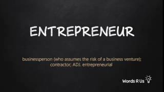 Learn how to pronounce entrepreneur in american english. say and its
meaning. all pronunciations videos are multiple voices - ma...