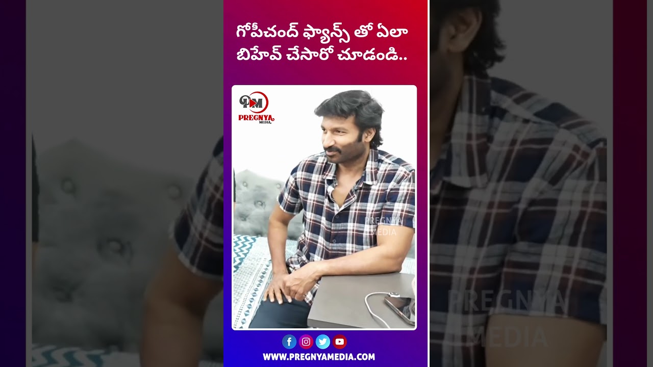 Gopichand with fans | 