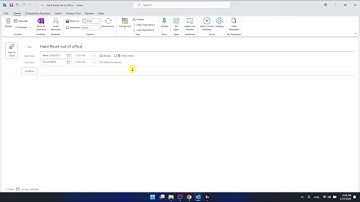 How to Set Out-of-Office Status in Outlook Calendar