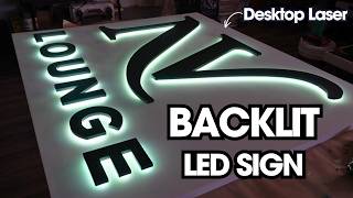 Making a Custom Backlit Wood Sign with xTool P2, LEDs, and Router | Tips & Tricks