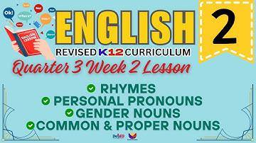 ENGLISH 2 | PERSONAL PRONOUNS | WEEK 2 LESSON | QUARTER 3 | REVISED CURRICULUM