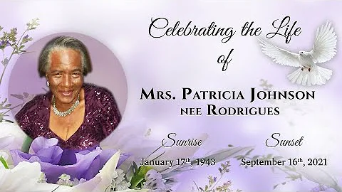 Celebrating the Life of Mrs. Patricia Johnson nee ...