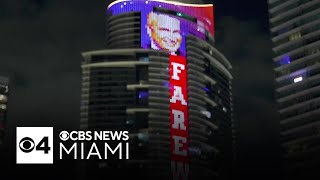 Miami Worldcenter lights up to honor Eliott Rodriguez’s storied career