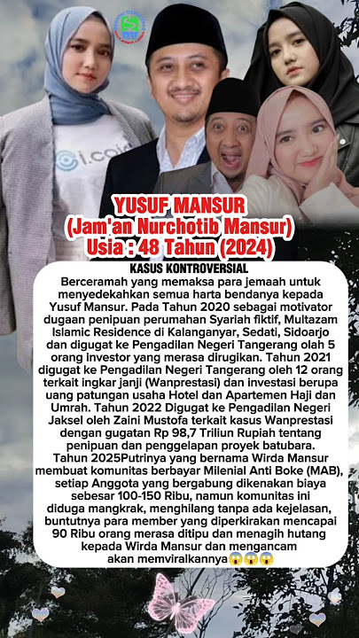 Heboh❗, Wirda Mansur Terkena Karma Ustadz Yusuf Mansur⁉️