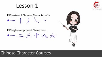 Chinese Character Courses | Lesson 01 | Basic Chinese Strokes & Single-component Characters