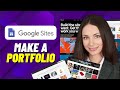How to use google sites to make a portfolio 2024