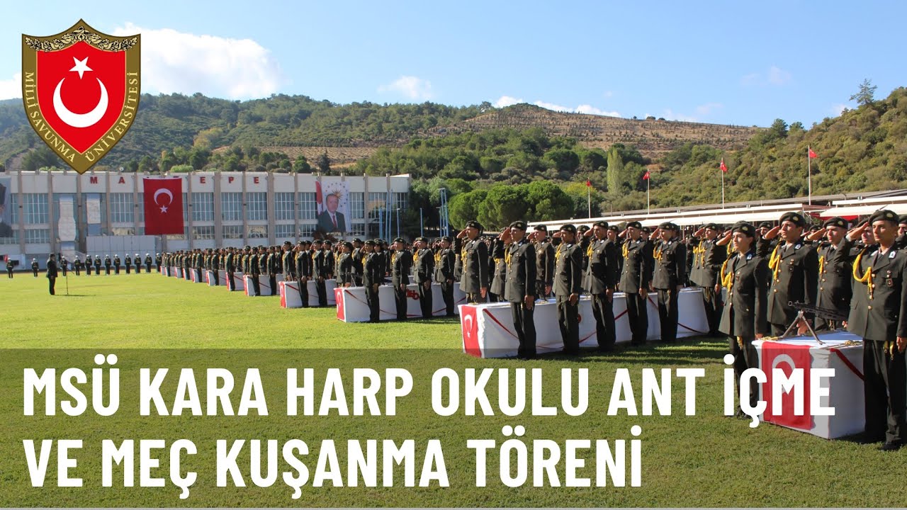 MSÜ Kara Harp Okulu Ant İçme ve Meç Kuşanma Töreni