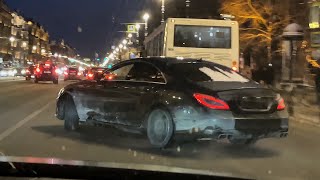 Illegal street drift compilation with BMW M5 & CLS 63 AMG