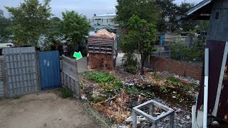 Oh Wow Good Skill Dozer D20 & Truck 5T​ Push the soil dry​​ on Flooding To become residential land