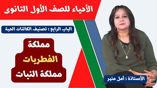 الأحياء للصف الأول الثانوى  ـ تيرم ثان |  تصنيف الكائنات الحية | مملكة الفطريات  | مملكة النبات