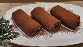 Chocolate Oreo Crepe Roll