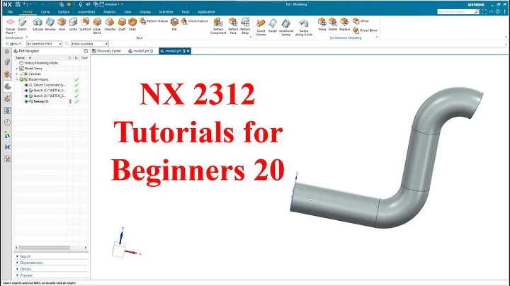 Siemens NX  tutorials for beginners|NX 2312|tutorial-20